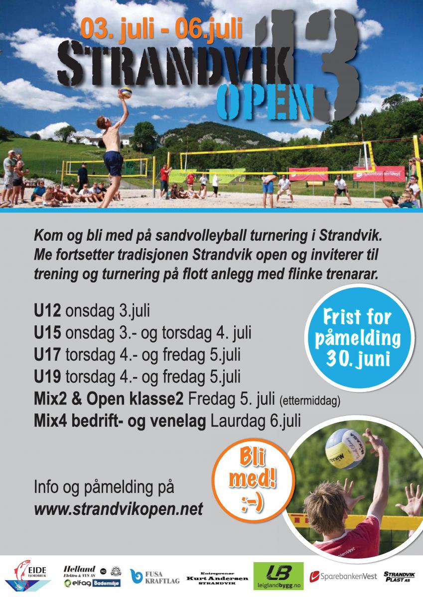 Strandvik Open nærmar seg | | Strandvik